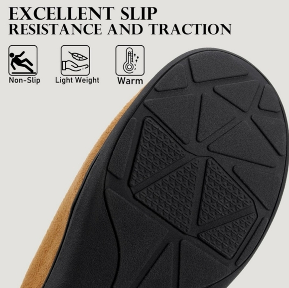 Women's Tan Slippers with Memory Foam. Size 7.5. New - Picture 5 of 6